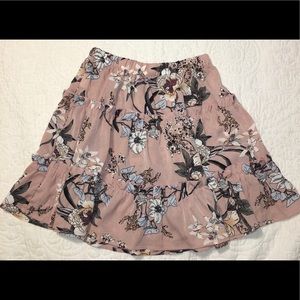 floral loose skirt